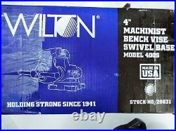 Brand New Wilton 4 Machinist Bullet Bench Vise with Swivel Base 400S 28831
