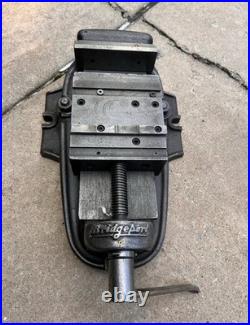 Bridgeport Milling Machine Vice withSwivel Base, Vintage Usa Handle Incomplete