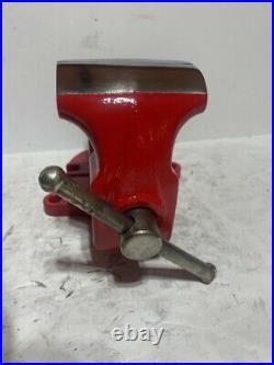 Brink & Cotton 3½ Jaws Anvil Bench Vise No. 183 Swivel Base Bolt Down Made USA