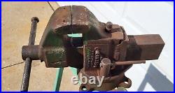 COLUMBIAN Vise No. 403 1/2 Swivel Jaw & Base 3 1/2 Jaws Circa 1920's USA