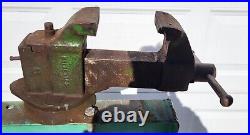 COLUMBIAN Vise No. 403 1/2 Swivel Jaw & Base 3 1/2 Jaws Circa 1920's USA