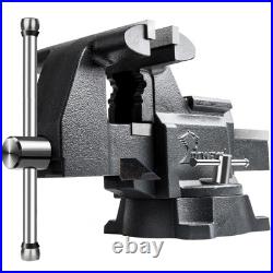 CR60A 6.5Inch Bench Vise Swivel Base Heavy Duty with Anvil 6 1/2 Gray