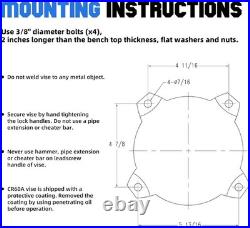 CR60A 6.5 Bench Vise with Anvil & Swivel Base CR60A 6.5 Bench Vise with Anvil & Swivel Base