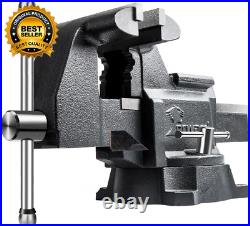 CR60A 6.5 Inch Bench Vise Heavy Duty Vice with Anvil and 210 Degrees Swivel Base