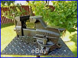 CRAFTSMAN 4-1/2'' JAW BENCH VISE, HEAVY DUTY, WithSWIVEL BASE & PIPE GRIP, 25 LB VICE
