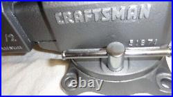 CRAFTSMAN 51871 Swivel Bench Vise 5-1/2 Wide Jaws (EXCELLENT CONDITION)