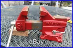 CRAFTSMAN 5-1/2 JAW BENCH VISE withSWIVEL BASE AND PIPE GRIPS 391-5187