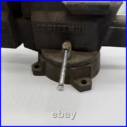 CRAFTSMAN Bench Vise 6 Jaws Swivel Base # 51856 USA Made HEAVY