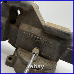 CRAFTSMAN Bench Vise 6 Jaws Swivel Base # 51856 USA Made HEAVY