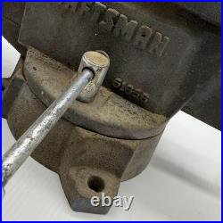 CRAFTSMAN Bench Vise 6 Jaws Swivel Base # 51856 USA Made HEAVY