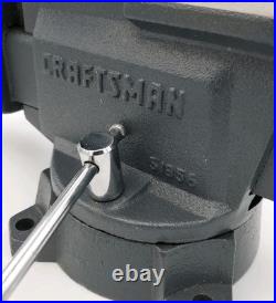 CRAFTSMAN Bench Vise 6 Jaws Swivel Base Model 51856 HEAVY 37-1/2 lb