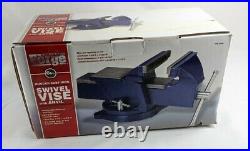 Central Forge 6 Bench Vise With Large Anvil Swivel Base
