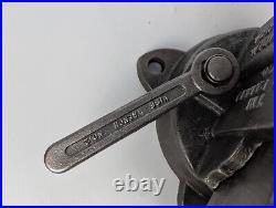 Chas Parker 973 1/2 Swivel Base 3-1/2 Bench Vise RESTORED patina vintage usa