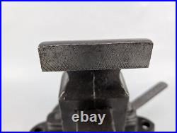 Chas Parker 973 1/2 Swivel Base 3-1/2 Bench Vise RESTORED patina vintage usa