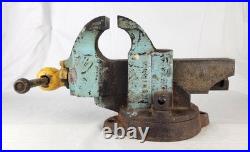 Chas Parker Co No 204 Swivel Base Bench Vise 4 inch Jaws
