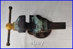 Chas Parker Co No 204 Swivel Base Bench Vise 4 inch Jaws