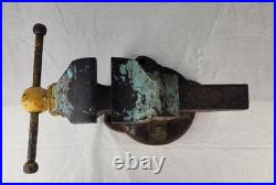 Chas Parker Co No 204 Swivel Base Bench Vise 4 inch Jaws