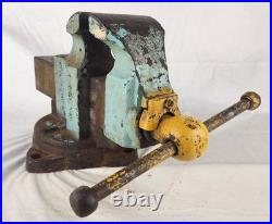 Chas Parker Co No 204 Swivel Base Bench Vise 4 inch Jaws