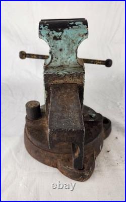 Chas Parker Co No 204 Swivel Base Bench Vise 4 inch Jaws
