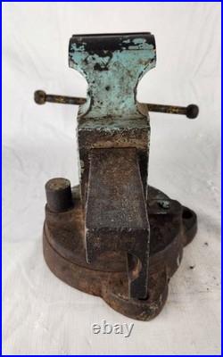 Chas Parker Co No 204 Swivel Base Bench Vise 4 inch Jaws