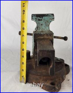 Chas Parker Co No 204 Swivel Base Bench Vise 4 inch Jaws