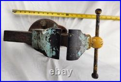 Chas Parker Co No 204 Swivel Base Bench Vise 4 inch Jaws