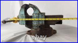 Chas Parker Co No 204 Swivel Base Bench Vise 4 inch Jaws