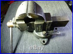 Chas Parker No. 973 Bench Vise 3 Jaw & Swivel Base Machinist Vise Blacksmith