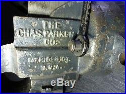 Chas Parker No. 973 Bench Vise 3 Jaw & Swivel Base Machinist Vise Blacksmith