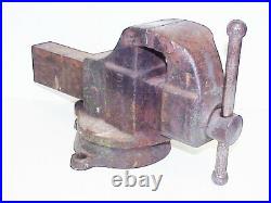 Columbian 603 1/2 Machinist Bench Vise with M on Swivel Base 33 lbs 10.5 oz USA