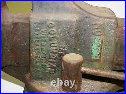 Columbian 603 1/2 Machinist Bench Vise with M on Swivel Base 33 lbs 10.5 oz USA