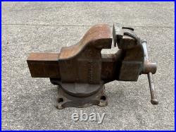 Columbian Bench Vise, No. 603, 3 Jaw, Swivel Base, Cleveland, USA