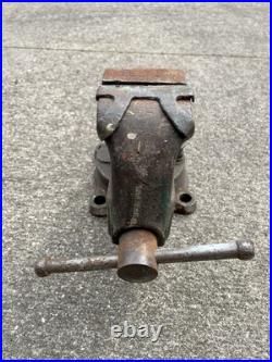 Columbian Bench Vise, No. 603, 3 Jaw, Swivel Base, Cleveland, USA