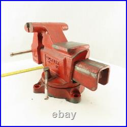 Columbian D45 5-1/2 Swivel Base Combination Pipe Bench Vise No Jaws 6 Open