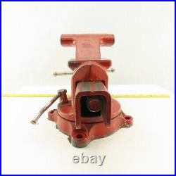 Columbian D45 5-1/2 Swivel Base Combination Pipe Bench Vise No Jaws 6 Open