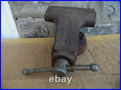 Columbian D45 M45 5 Inch Vintage Bench Vise Swivel Base With Anvil 35 Lbs USA