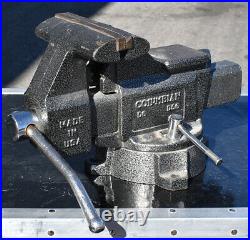 Columbian Heavy Duty D6 6 ½ Jaws Anvil Swivel Base Bench Vise Made U. S. A