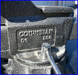 Columbian Heavy Duty D6 6 ½ Jaws Anvil Swivel Base Bench Vise Made U. S. A