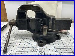 Columbian Machinist Bench Vise, No. 603, 3 Jaw, Swivel Base, USA