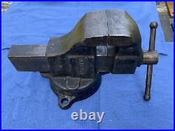 Columbian Machinist Bench Vise, No. 603, 3 Jaw, Swivel Base, USA