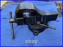 Columbian Machinist Bench Vise, No. 603, 3 Jaw, Swivel Base, USA