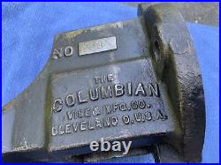 Columbian Machinist Bench Vise, No. 603, 3 Jaw, Swivel Base, USA