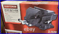 Craftsman 4 inch Heavy-Duty Bench Vise With Swivel Base. Item 51854
