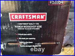 Craftsman 9-51854 Bench Vise 4 Jaws Swivel Base Pipe Jaws 51854 New Open Box