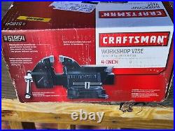 Craftsman 9-51854 Bench Vise 4 Jaws Swivel Base Pipe Jaws 51854 New Open Box