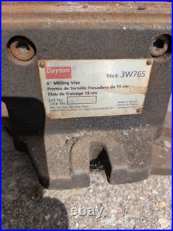 Dayton 6 Milling Machine Vise Swivel Base 3W765
