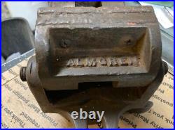 Drill Press Milling Machining Tilting Angle Vise 4 Swivel Base vintage HD