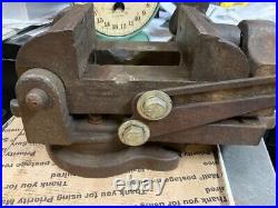 Drill Press Milling Machining Tilting Angle Vise 4 Swivel Base vintage HD