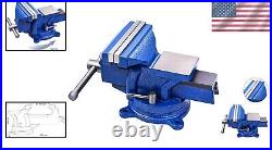 Durable 5 Bench Vise with 360° Double Locking Swivel Base Precision Clamping