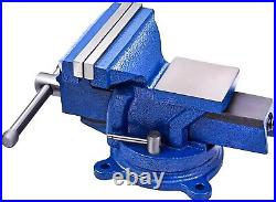 Durable 5 Bench Vise with 360° Double Locking Swivel Base Precision Clamping